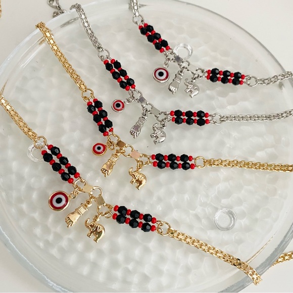 Set of Evil Eye Necklace and Bracelet - Picture 3 of 9